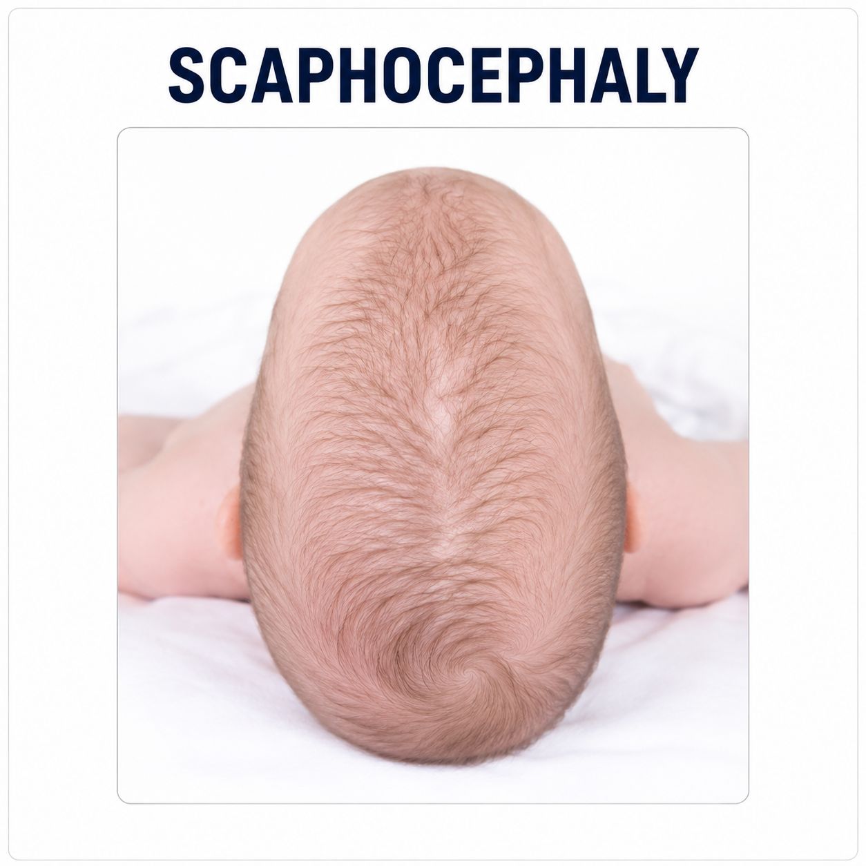 Scaphocephaly narrow head shape