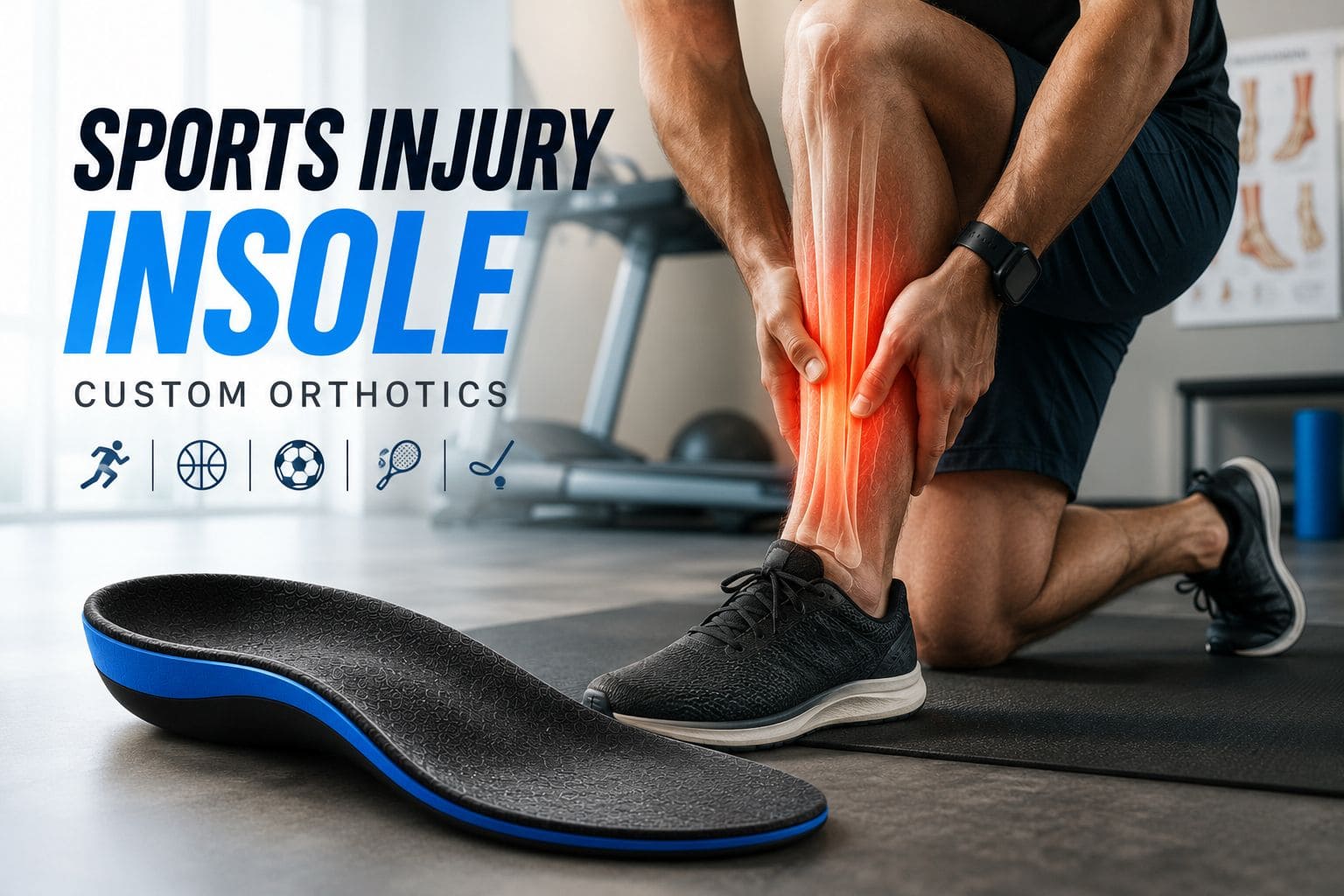 Sports injury insole custom orthotics Dubai