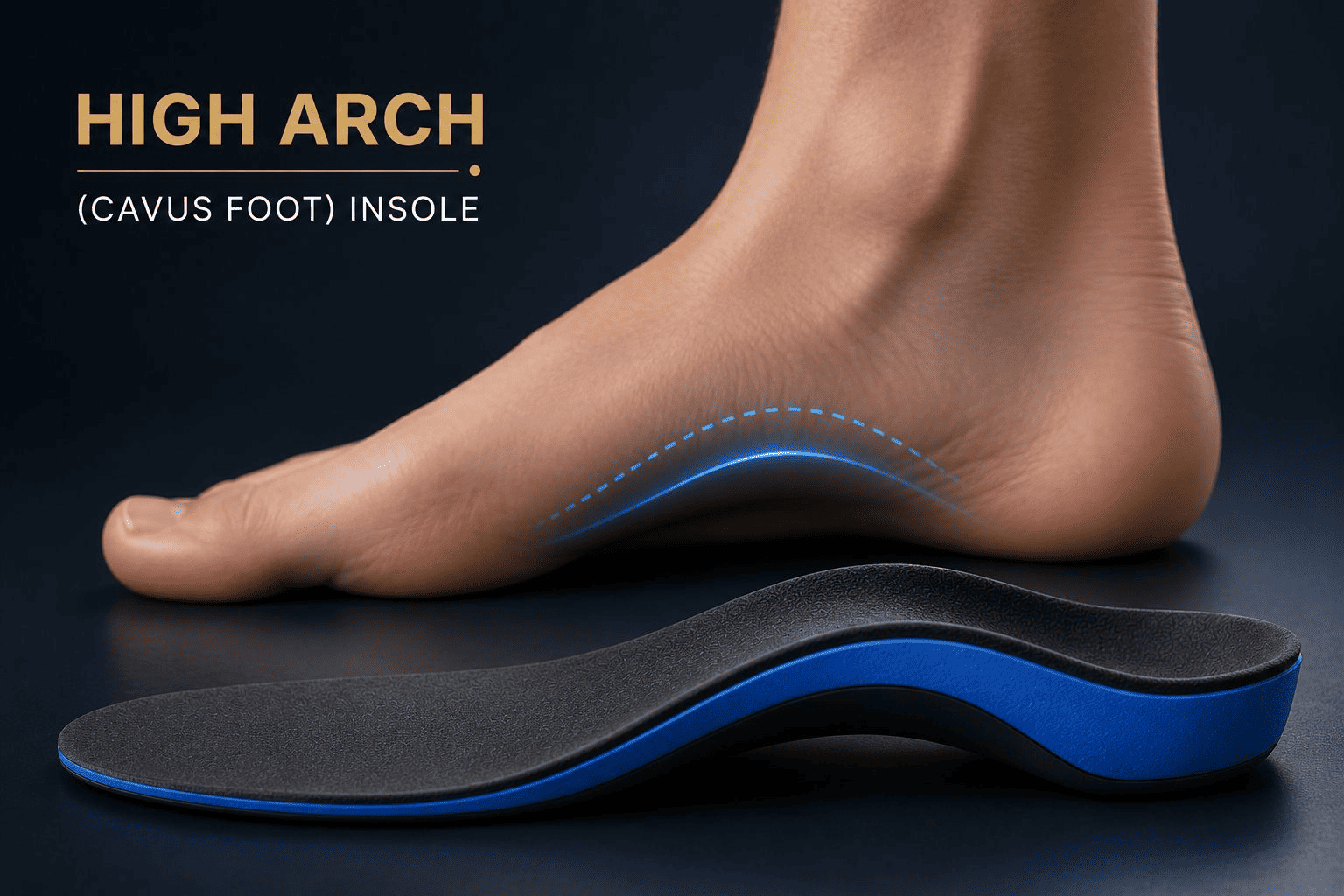 High arch cavus foot insole Dubai