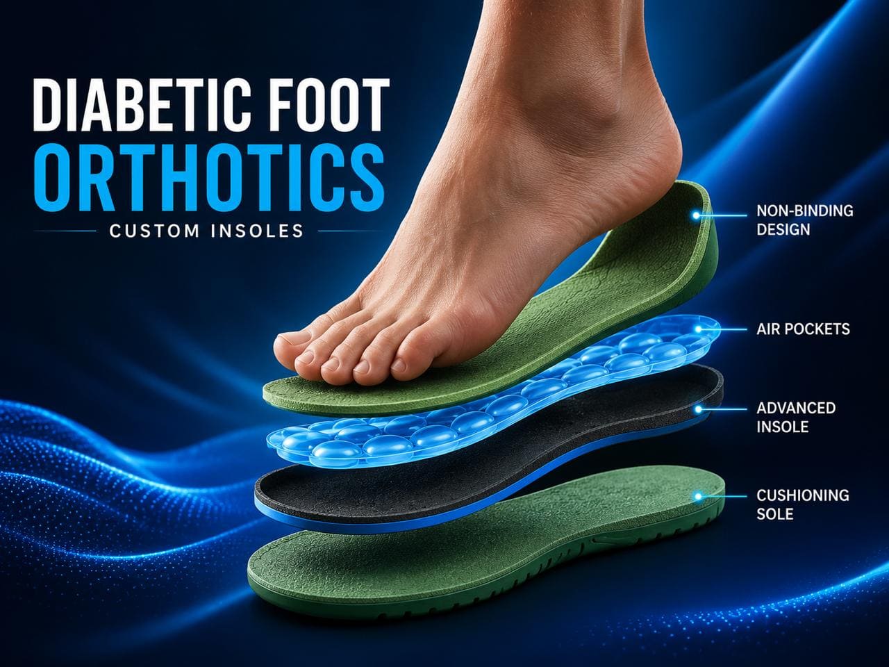 Diabetic foot orthotics custom insoles Dubai